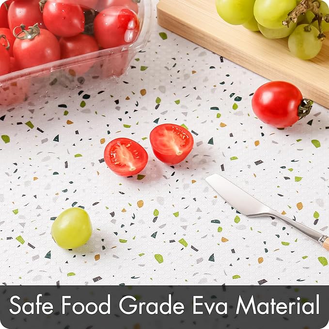Cooyes Shelf Liner – Premium Non-Adhesive Cabinet and Drawer Liner for Kitchens – Waterproof Shelf Paper with Modern Pattern – Durable EVA Cabinet Mat – Easy to Cut - Image 6