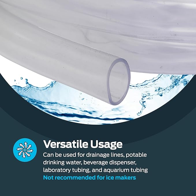 Eastman 5/8 Inch ID (3/4 Inch OD) PVC Clear Vinyl Tubing, 10 Foot Length, 98570 - Image 3