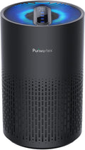 Purivortex Air Purifiers for Bedroom, Quiet Air Purifier with HEPA Filter for Pollen, Smoke, Dust, Pet Dander, Odor, Hair, Ozone Free, Covers Up to 880 Sq Ft, PX500 Black by Purivortex