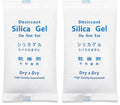 Dry & Dry 500 Gram [2 Packets] Silica Gel Packets Desiccants, Silica Packets - Rechargeable Silica Gel Packs, Moisture Absorbers, Desiccants Packets, Silica Gel by DryDry
