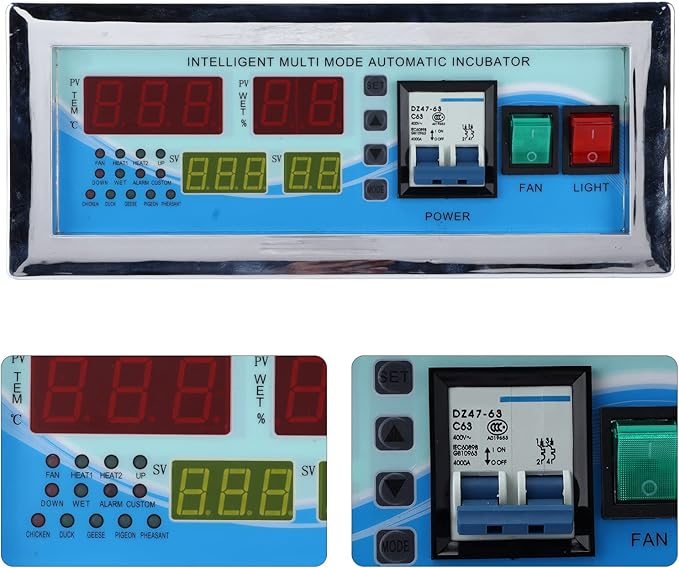 Egg Incubator Controller 110V Microcomputer Automatic Intelligent Temperature Humidity Control Thermostat for Chicken Quail Pigeons (#1) - Image 9