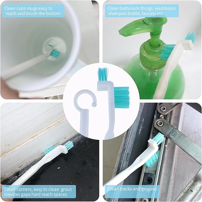Small Cleaning Brush Set for Household, Car Vent Detailing Cleaning Stick, Humidifier Groove Bottle Gap Cleaning Tool, Crack Crevice Cleaner for Door Window Track Faucet Croner Hard Tight Spaces - Image 5
