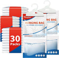 Vacplus Moisture Absorbers Packets, Fragrance Free 30 Pack, Humidity Packs, Dessicant Packets, Hanging Closet Dehumidifier Bags, Odor Eliminator for Bathroom 9.8OZ by Vacplus