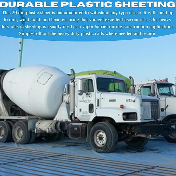 VBS - SEALCORE+ 20 Mil Gas/Radon Barrier - Thick Plastic Sheet for Floor Underlayment, Radon Gas Barrier, EVOH Plastic Sheeting, Crawl Space Vapor Barrier (12' x 25') - Image 6