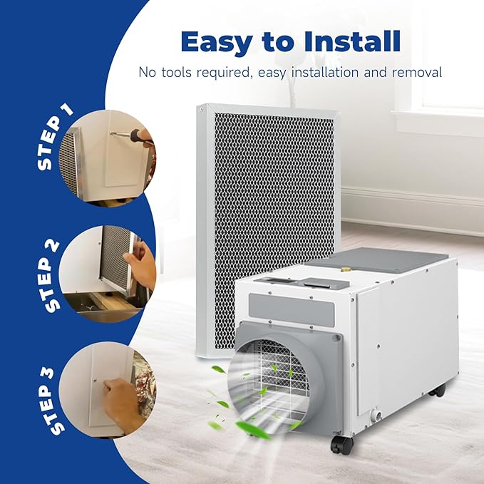 2-Packs 5695 Washable MERV 8 Dehumidifier Filter 8x12x1 Compatible with AprilAire Whole-House Models 1820 1820Z E070 E070KZ E070KZM E070N E070T E070Z Replacement Filter - Image 4