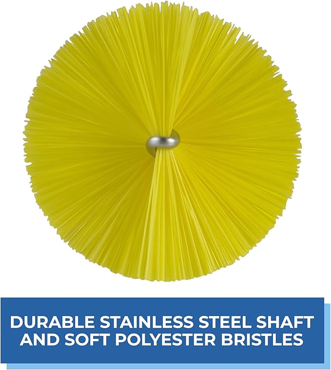 Vikan 53706 Tube Brush,2.4",PP/PBT,Yellow - Image 5