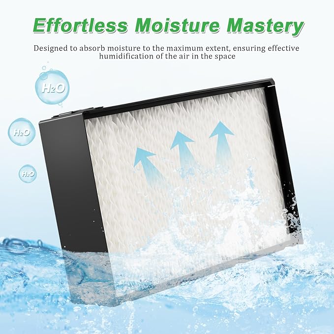 2 Pack 1045 Super Wick Humidifier Filter Replacement Compatible with 1045 Air-care Essick Humidifier Model H12300/H12300HB/H12400/H12400HB/H12600/H12600/H12001/H12AEUO/H12AUKP - Image 4