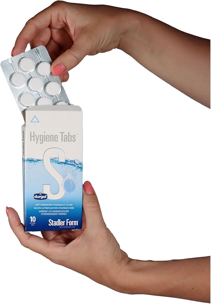 Stadler Form Hygiene Tabs, for humidifiers and air washers, easy to use, biodegradable, 10 tabs for optimum water hygiene and 5 months of humidifier operation - Image 2