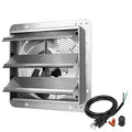 Simple Deluxe 12 Inch Wall Mounted Shutter Exhaust Fan, Aluminum, 1600 RPM, 940 CFM, for Attic, Garage, Louvered Vent, Plant, Greenhouse, Silver by SimpleDeluxe