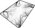 Runner Black and White Tree Branches Printed Patterns Non-Slip Area Rugs Fade Resistant, Flame Resistant, Quick Dry, Stain Resistant, Waterproof Floor Carpet for Living Room Bedroom, 78 x 120 Inch by Snarena