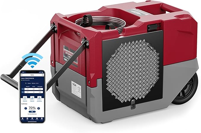 ALORAIR Smart WiFi 264 PPD LGR Commercial Dehumidifier with Pump, Large Capacity Rotational Molded Portable Industrial Dehumidifier for Water Damage Restoration, Moisture Removal, cETL Listed by ALORAIRSOLUTIONSINC0J0DC