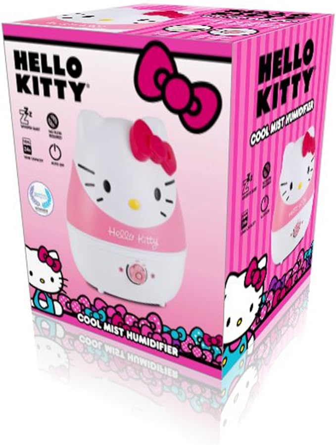 Crane Adorables Ultrasonic Humidifiers for Bedroom and Baby Nursery, 1 Gallon Cool Mist Air Humidifier for Large Room or Kid's Room, Humidifier Filters Optional, Hello Kitty - Image 8
