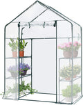 VIVOSUN Transparent 57 x 29 x 77-Inch Mini Walk-in Green House with Windows and Anchors, Plant Garden Hot House by VIVOSUN