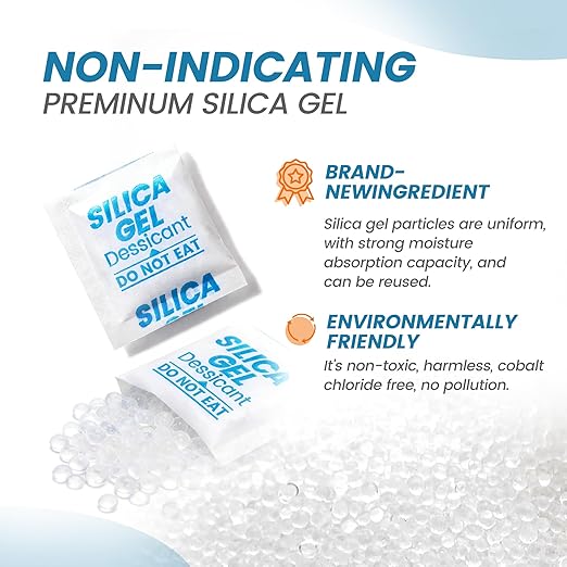 400PCS 1g Silica Gel Packets, Moisture Absorbers Desiccant Packs for Storage, Clothes, Shoes, Electronics, 3D Printer Filament, Jewelry - Image 5