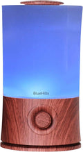BlueHills Premium 2000 ML XL Essential Oil Diffuser Aromatherapy Humidifier for Large Room Home 40 Hour Run Huge Coverage Area 2 Liter Extra Large Capacity Diffuser High Mist Dark Wood Grain E003 by BlueHills