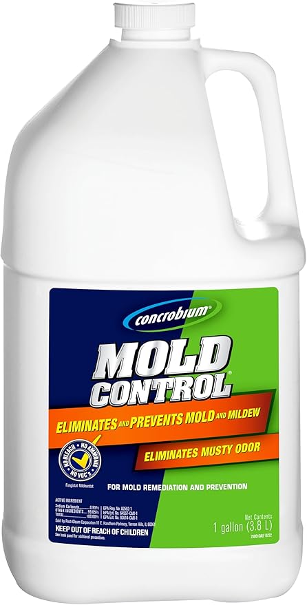 Concrobium Mold Control, 1 Gallon Refill, Eliminates and Prevents Mold, EPA Registered, Bleach Free, Odorless, VOC Free, For Indoor and Outdoor Surfaces by Rust-Oleum