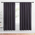 NICETOWN Window Curtains Blackout Drapes, Greyish Purple, 1 Pair, 52 by 72-Inch, Thermal Insulated Solid Rod Pocket Blackout Curtains/Draperies for Living Room by NICETOWN