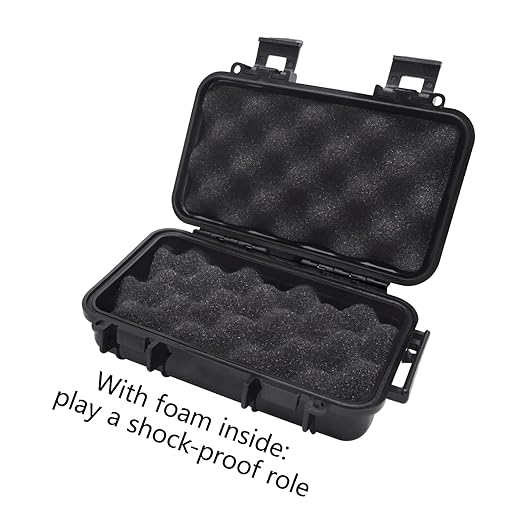 SEIWEI Outdoor Sealed Waterproof Safety Case Plastic Tool Dry Storage Box For Electronic Equipment Camping Outdoor Tool - Small Box(A) MMZ-HA5272A-RT Black - Image 4