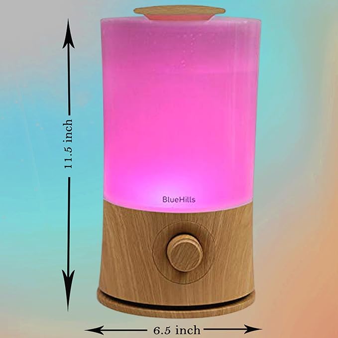 BlueHills Premium 2000 ML XL Large Essential Oil Diffuser Aromatherapy Humidifier for Large Room Home 40 Hour Run Huge Coverage Area 2 Liter Extra Large Capacity Huge Diffuser Wood Grain E005 - Image 3