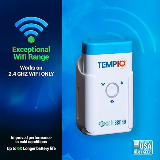 TEMPIQ Remote WiFi 2-Pack Temperature & Humidity Sensor - App Integration, Alerts, Helps Monitor 2nd Home, AirBnb, RV, Pets,Freezer and Server Room, Indoor & Outdoor Hygrometer & Thermometer - Image 8