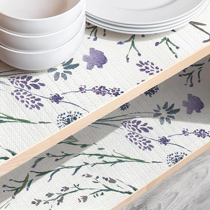 Non-Slip Shelf Liner for Kitchen Cabinets Non Adhesive Strong Grip Drawer Liner,12In x 20Ft,Waterproof Kitchen Cabinet Liner for Shelves,Refrigerator,Dresser,Cupboard Liners,Easy to Clean - Image 6