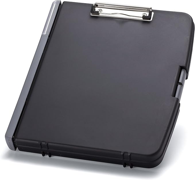 Officemate Ringbinder Clipboard Storage Box, Charcoal (83309), 13" x 10.8" x 2" - Image 8