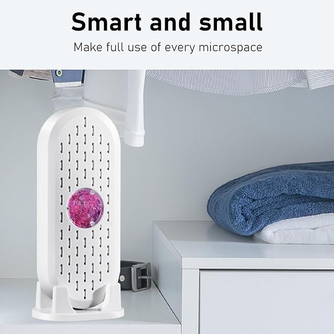 Small Portable Closet Air Dehumidifier, Mini USB Wardrobe Dehumidifier Quiet Lightweight Efficient Compact Moisture Absorber Equipment for Shoe Cabinet Bookcase Car Room Office - Image 3