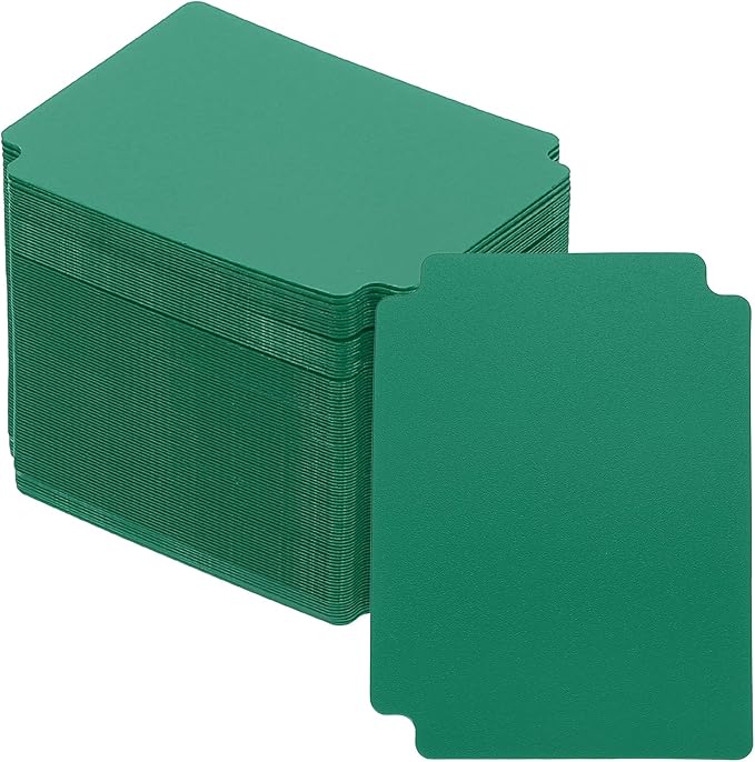 PATIKIL Trading Card Dividers, 100 Pcs Index Card Football Card Sorter Storage Boxes Organizer Tray Accessories for Sports Game Baseball Card, Dark Green by PATIKIL