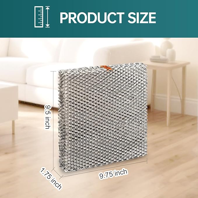 10 Replacement Humidifier Water Panel Evaporator Compatible with Aprilaire H510EZ1A 4793 Humidifier Filter or 500 500A 500M 558 110 220 9 1/2" x 9 3/4" x 1 5/8" 2-Pack - Image 3