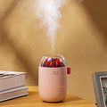 Portable Mini Humidifier, Small Cool Mist, Personal Desktop Humidifier for Baby Bedroom Travel Office Home,2 Mist Modes, Super Quiet (Pink) by Vromoon