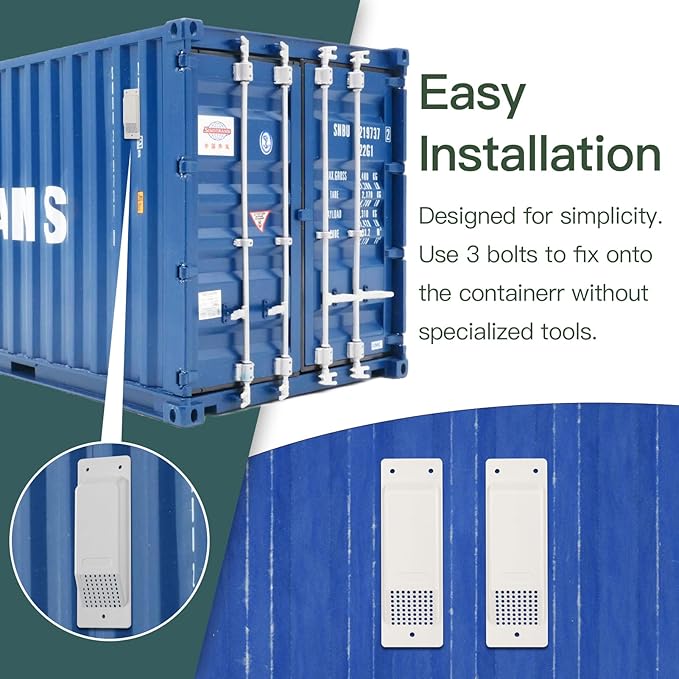 Shipping Container Air Vent Kit Heavy Duty Shipping Container Accessories Cross Flow Ventilation Kit Reduce Heat Humidity Pressure Condensation Add Air Flow for Cargo (8 Pack White) - Image 5