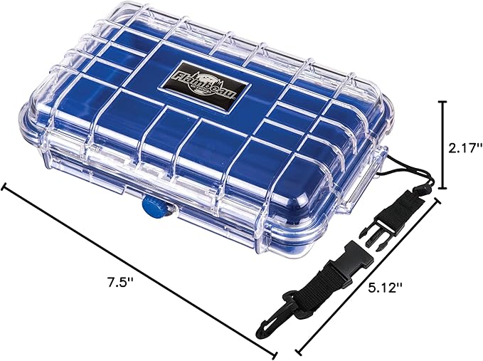 Flambeau Outdoors 402HD HD Tuff Box 400 with Zerust Anti-Corrosion Liner, Dry Box Storage, Medium, Blue/Clear - Image 5