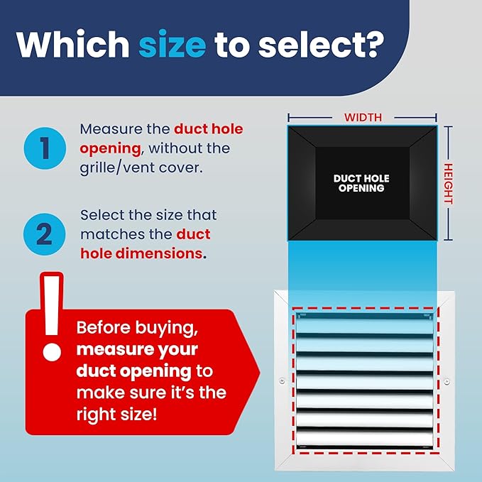 6x6 Inch (Duct Opening) Air Return Vent Cover Decorative – Premium Aluminum AC Vent Cover for Ceiling & Wall, Rustproof Grille, Ideal for Home HVAC Grille, Durable & Easy to Install by ACLAMINAIRE - Image 3