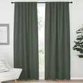 NICETOWN Living Room Blackout Draperies Curtains - (Dark Mallard Color) W52 x L84, 2 Pieces, Room Darkening Window Blackout Drape Panels by NICETOWN