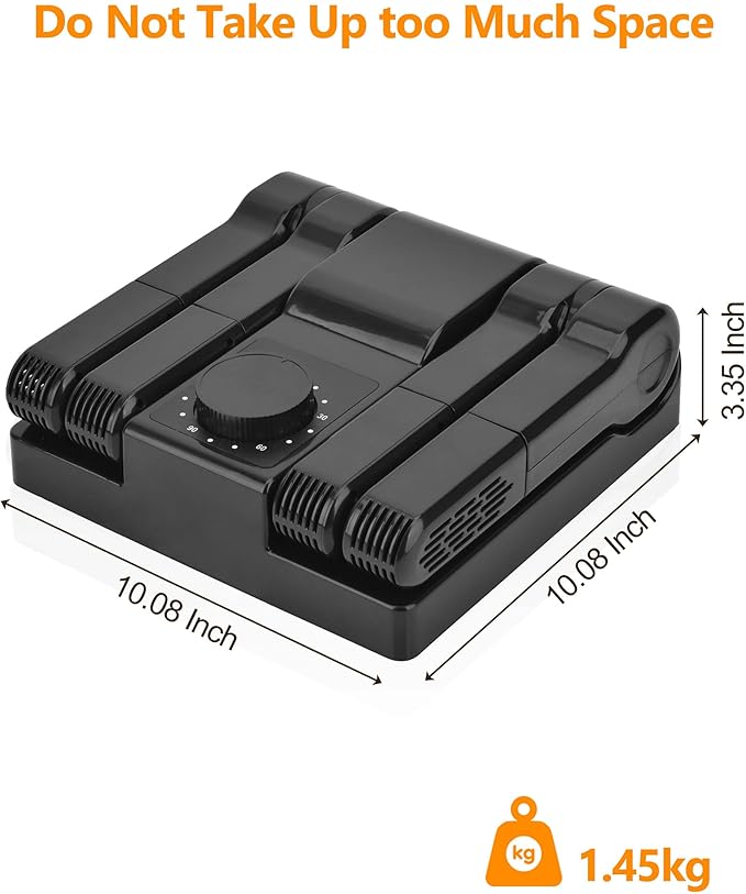 Portable Electric Shoes Boots Dryer and Warmer with Timer Heater and High Output Fan, Folding and Drying Adjustable Rack - Image 2