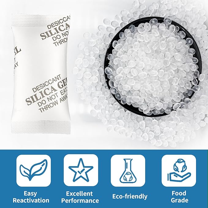 MakMeFre 20Gram(30Packets) Food Grade Moisture Absorbers Silica Gel Packs Desiccant for Moisture Storage Control - Image 2