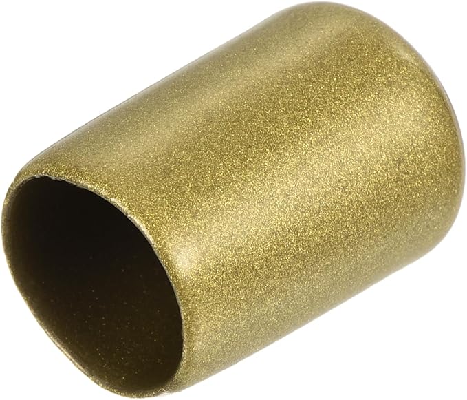 uxcell 20pcs Rubber End Caps 9/16"(14mm) ID Vinyl Round Tube Bolt Cap Cover Thread Protectors Gold by uxcell