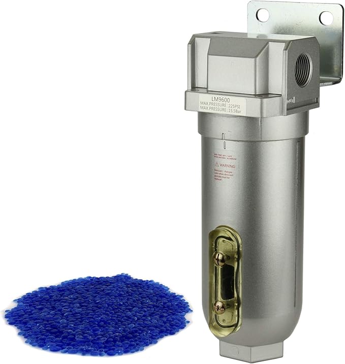 3/4" Compressed Air In Line Desiccant Dryer Moisture Water Filter Trap LM966N by CompressorSource
