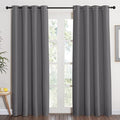 NICETOWN Grey Blackout Curtain 84 inches Long for Bedroom - Thermal Insulated Window Treatment with Grommet Room Darkening Thermal Insulated Panel for Living Room, W52 x L84, 1 Panel by NICETOWN