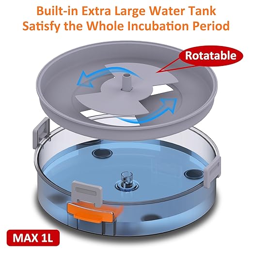 12 Egg Incubator with Automatic Egg Turning and Humidity Control, Intelligent Egg Incubator with Automatic Temp. Adjustment - Image 6
