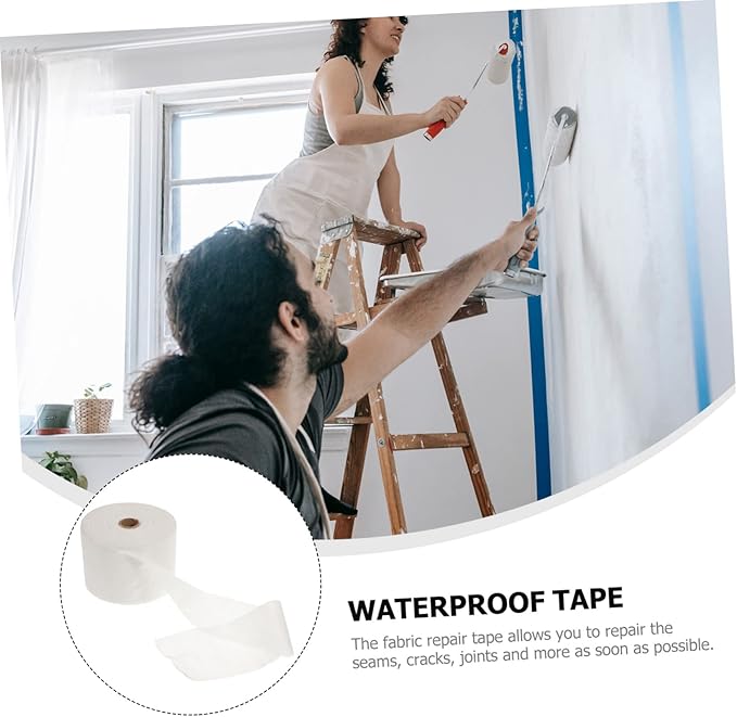 Uonlytech Roof Repair Tape Fracture Polyester Membrane Fabric Sheet Drywall Crack Sealing Breathable Moisture Barrier for Shower Walls and Flooring - Image 8