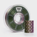 R3D Dual Color Silk PLA Filament, Co-Extrusion 3D Printer Filament 1.75mm, 30-370 mm/s High Speed PLA, Dimensional Accuracy +/- 0.02 mm, 1KG Plastic Spool (Silk Bronze-Purple) by R3D