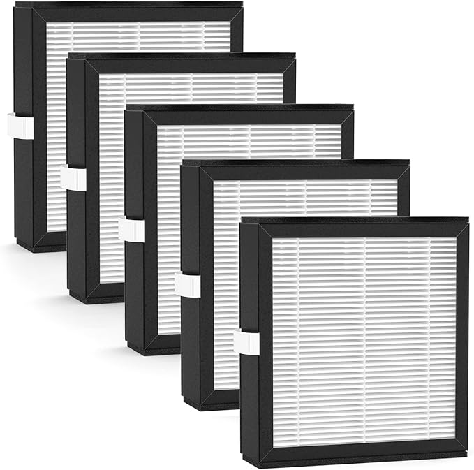 5 Packs Q10 Replacement Filters Compatible with Afloia Q10 Air Cleaner Purifier and Dehumidifier 2-in-1 by FCFMY