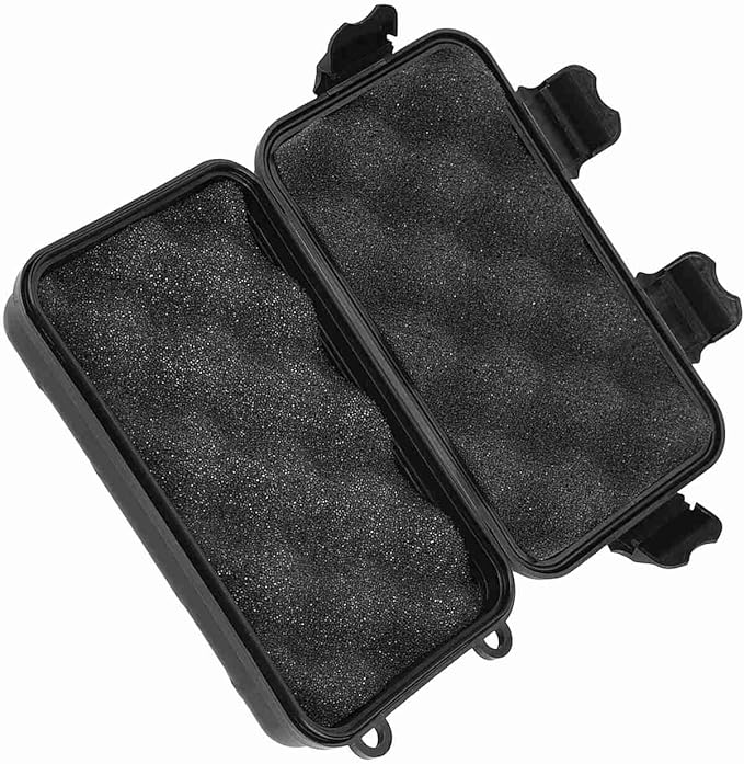 Water - Tight Storage Box | EDC Outdoor Survival Container for Electronics/Fishing Gear/Camping | Particle - Protected & Shock - Absorbing Dry Box with Silicone Gasket, 2 Sizes (S 8.9 X 1.5in) - Image 9