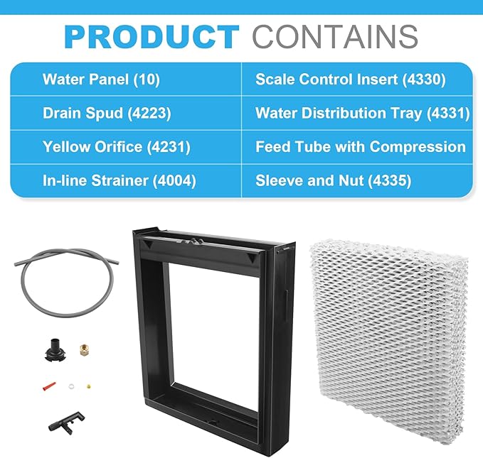 for AprilAire 4793 Humidifier Maintenance Kit Replacement for AprilAire with Water Panel Model No. 10 Humidifier Whole-House Humidifier Models: 550, 558 - Image 5