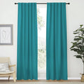 NICETOWN Living Room Darkening Curtains - (Peacock Teal Color) W42 x L70, Set of 2, Home Decor Room Darkening Thermal Insulated Drapery Panels for Office/School/Hospital Window by NICETOWN