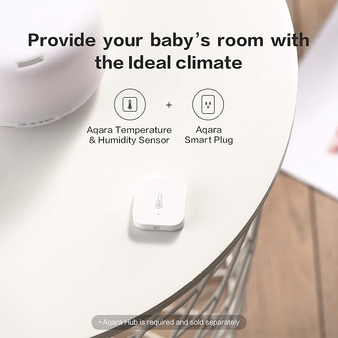 Aqara Zigbee Temperature and Humidity Sensor, Wireless Thermometer Hygrometer for Home Automation, Remote Monitoring, Requires Aqara Hub (not 3rd-Party), Compatible with Apple HomeKit, Alexa, IFTTT - Image 6
