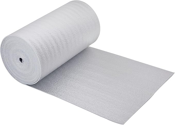 SmartSHIELD -5mm 24''X25ft Foam Core Reflective Insulation Roll, R-8 HVAC Duct Wrap Insulation - Pure Aluminum - Image 4
