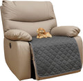 Eismodra Waterproof Recliner Chair Covers for Reclining Couch Slipcovers Seat Cushion,Anti-Slip Sofa Cover for Dogs Pets Furniture Protector Washable,Gray 23 x 35 inches (Only 1 Piece) by Eismodra