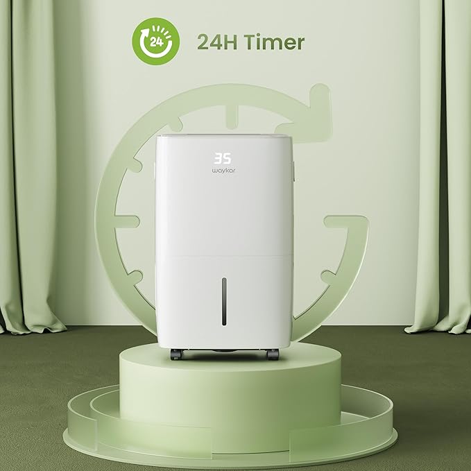Waykar 130 Pints 6,500 Sq. Ft Dehumidifier with Drain Hose for Commercial and Industrial Large Rooms, Warehouses, Storages, Home, Basements and Bedroom with 2.04 Gal Water Tank - Image 5